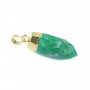 Pendentif de pierre brute en turquoise reconstitué x 1pc