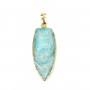 Pendentif de pierre brute en amazonite x 1pc