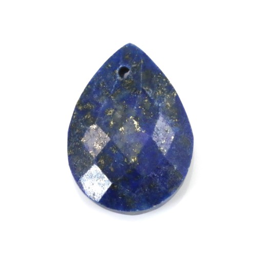 Lapis lazuli, in faceted drop shaped, 13 * 18mm x 1pc