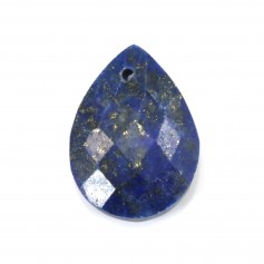 Lapis Lazuli, en forme de goutte facetté 13 * 18mm x 1pc
