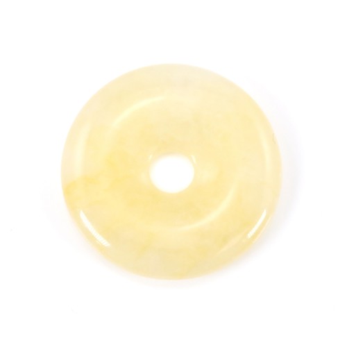 Yellow jade dount 30mmx6mmx4.8mm