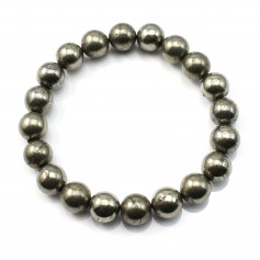Bracelet pyrite ronde 10mm