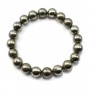 Bracelet pyrite ronde 10mm