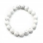 Bracelet howlite round  10mm 
