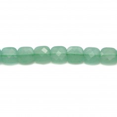Aventurine carré facette 6mm x 40cm