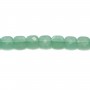 Aventurine carré facette 6mm x 40cm
