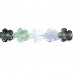 Fluorite en fleur 20mm x 2pcs
