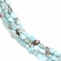 Larimar en forme baroque x 40cm