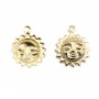 Breloque soleil 8mm gold filled 14 carats x 2pcs