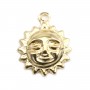 Breloque soleil 8mm gold filled 14 carats x 2pcs