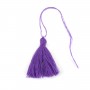 Pompon en coton violet 30mm x 1pc