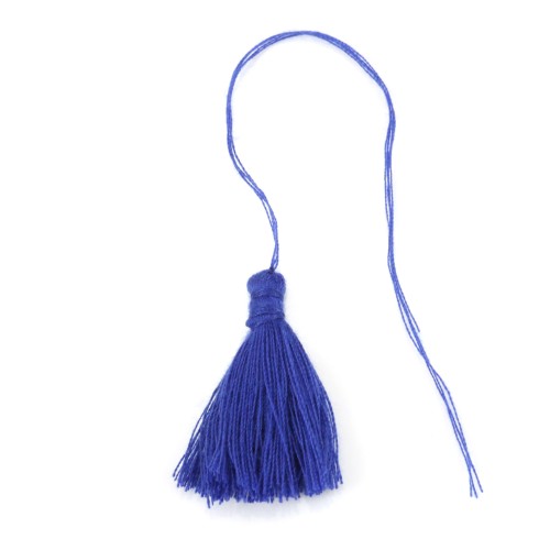 Pompon en coton bleu foncé 30mm x 1pc