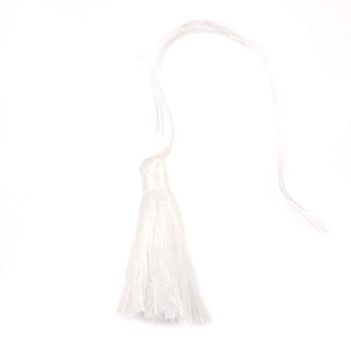 Pompon en coton blanc 30mm x 1pc