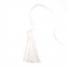 Pompon en coton blanc 30mm x 1pc