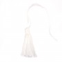 Pompon en coton blanc 30mm x 1pc