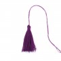 Pompon en coton violet foncé 30mm x 1pc