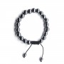 Bracelet Hematite boule rond 8mm 