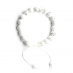 Bracelet Holite  boule rond 8mm 