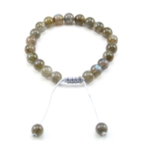 Bracelet Labradorite Boule Ronde 8 MM