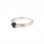 Bague tourmaline en argent 925 rhodié x 1pc