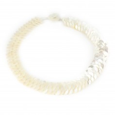 Collier simple nacre blanche petite