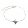 Bracelet chaîne silver 925 butterfly in gris shell