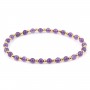 Bracelet lapis lazuli 4mm with golden pearl x 1pc