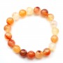 Bracelet cornaline  Round Ball 10 MM
