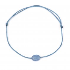 Bracelet Perle de culture d'eau douce blanche ovale x 1pc