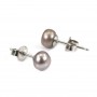 Earring silver925  freshwater pearl  6mm x 2pcs