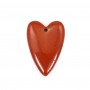 Pendentif Jaspe rouge coeur 20x30mm x 1pc