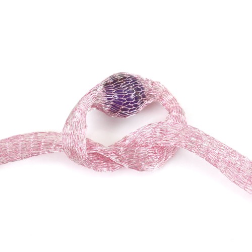 Wire mesh 6mm light pink x 91.4cm