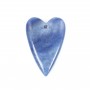 Pendentif Aventurine bleu coeur 20x30mm x 1pc