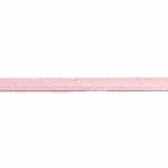 Fil polyester Double face satin rose 3 mm x 5 m