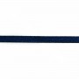 Fil polyester Double face satin 3mm Bleu fonceX 5 m