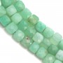 Chrysoprase de forme cube facettée 3.5-4mm x 40cm