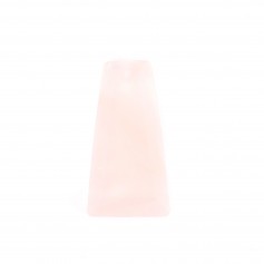Pendentif Quartz rose Trapèze 13x25mm x 1pc