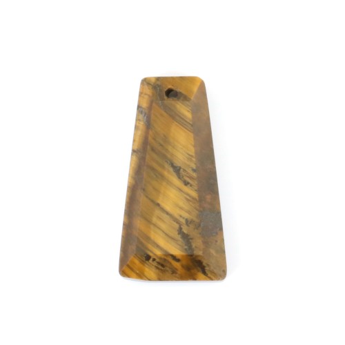 Pendentif Oeil de Tigre Trapèze 13x25mm x 1pc