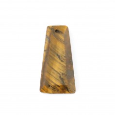 Pendentif Oeil de Tigre Trapèze 13x25mm x 1pc