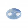 Pendentif Aventurine bleu grain de café 18x25mm x 1pc