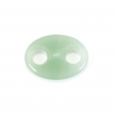 Pendentif Aventurine grain de café 18x25mm x 1pc