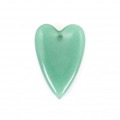 Pendentif Aventurine coeur 20x30mm x 1pc