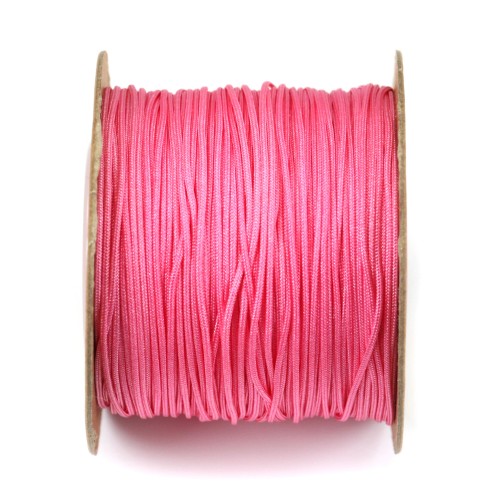 Fil polyester rose fluo 0.8mm x 100 m