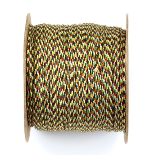 Golden multicolor thread polyester 0.8mm x 100 m