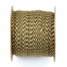 Golden multicolor thread polyester 0.8mm x 100 m