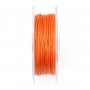 Cordonnet coton ciré orange 1mm  x 20m