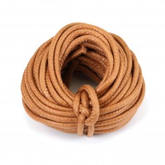 Cordonnet coton ciré cornaline 2.0mm  x 5m