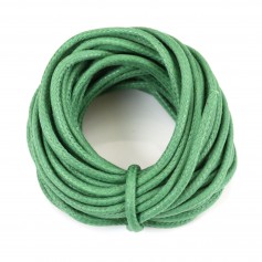 Cordonnet coton ciré olive 2.0mm  x 5m