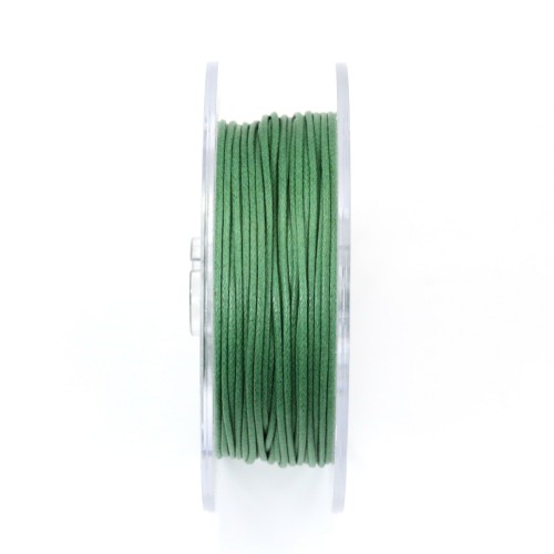 Olive  waxed cotton cords 1.0mm x 20m