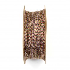 Golden multicolor thread polyester 0.4mm x 110 m